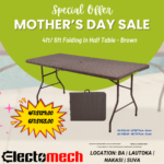 Folding in Half Table- Black