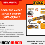 CORDLESS ANGLE IMPACT DRIVER (80N.M) (1/4")