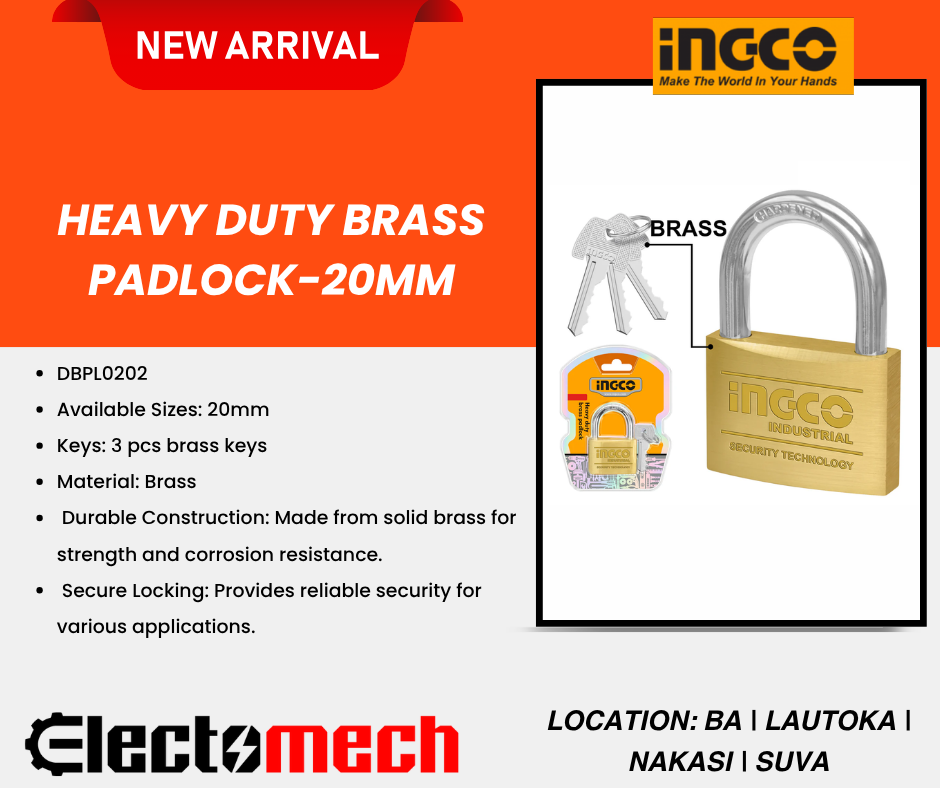 new arrival - DBPL0202 Heavy Duty Brass Padlock-20MM - Image 1